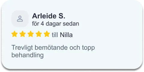 Omdöme från kund hos Vägen till hälsa