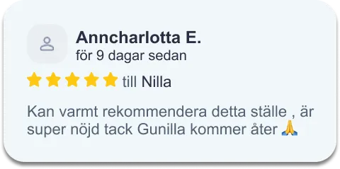 Omdöme från kund hos Vägen till hälsa