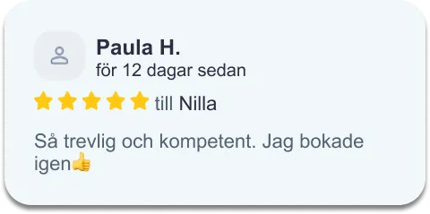 Omdöme från kund hos Vägen till hälsa